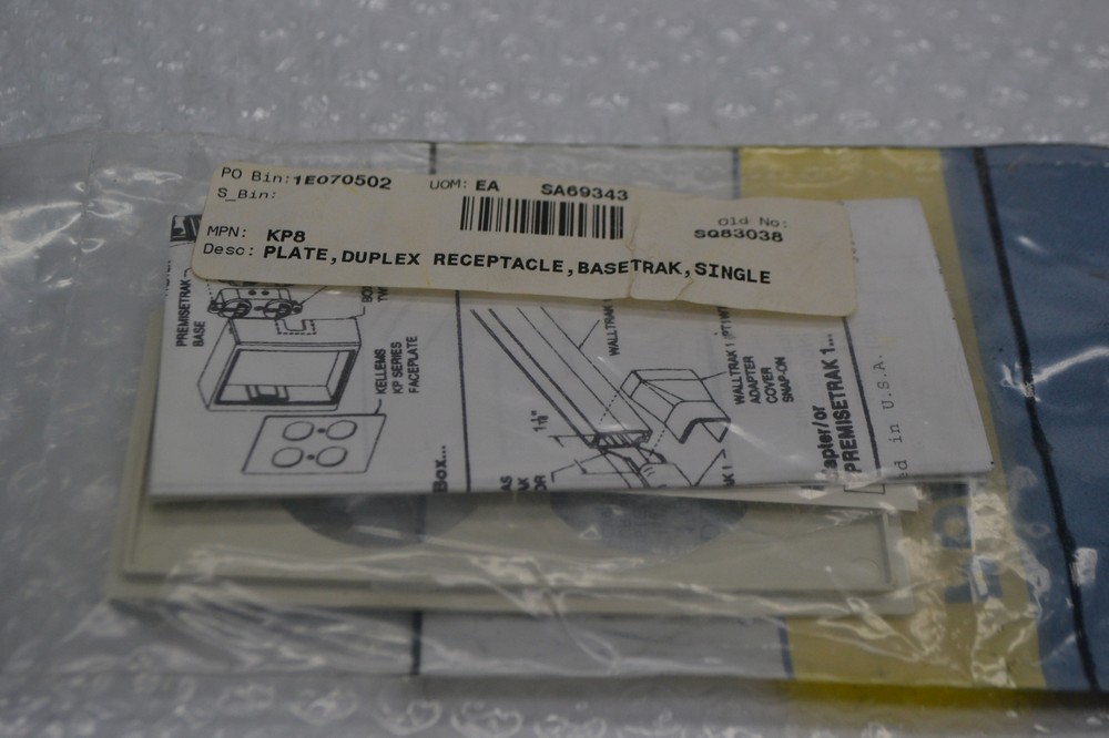 HUBBELL KP8 FACE PLATE NSMP