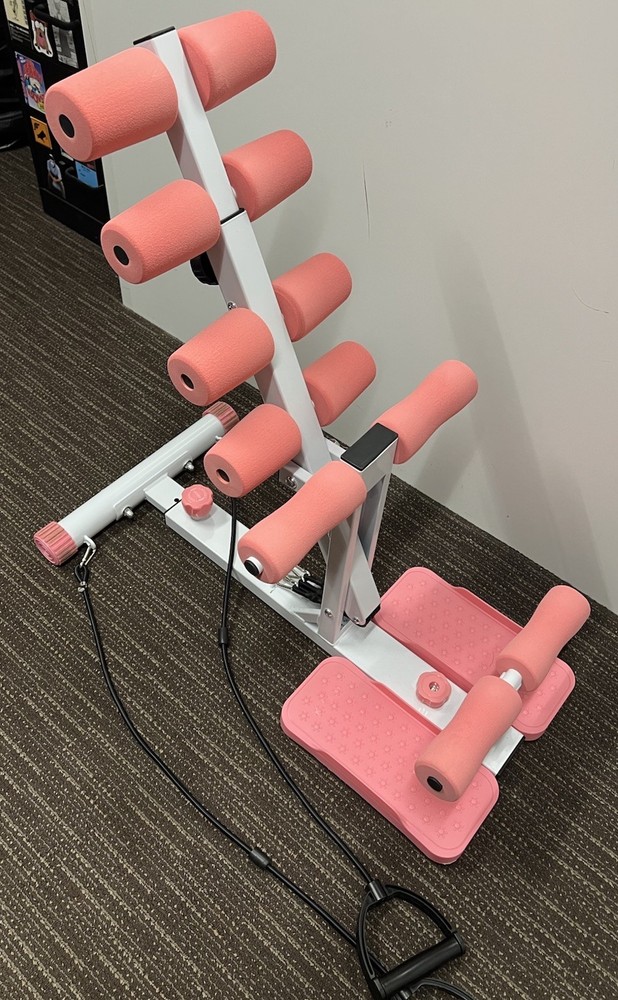 VEVOR Foldable Squat Machine with 3 Resistance Bands