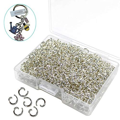 1000 Pcs Silver Plated Jump Rings Split Circle Clasp 5mm gold