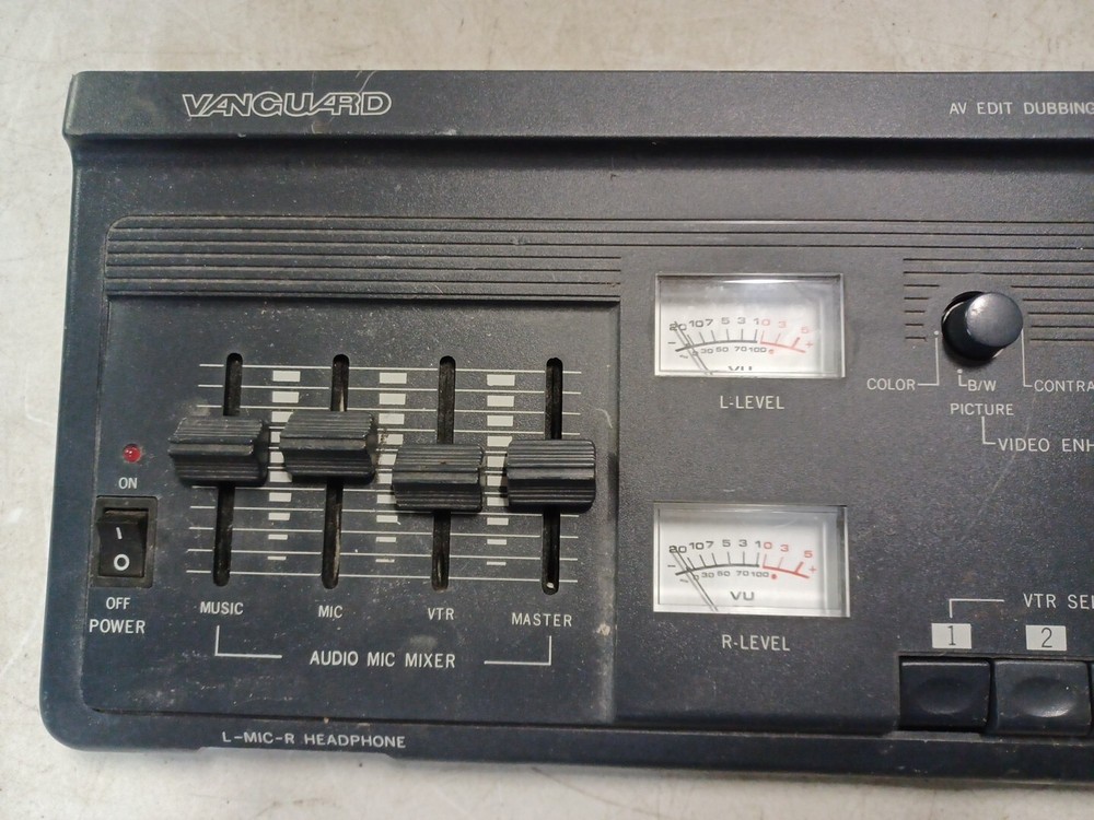 Vanguard AV Edit Dubbing Machine VA-203 Mixer Video Editing Grey - UNTESTED