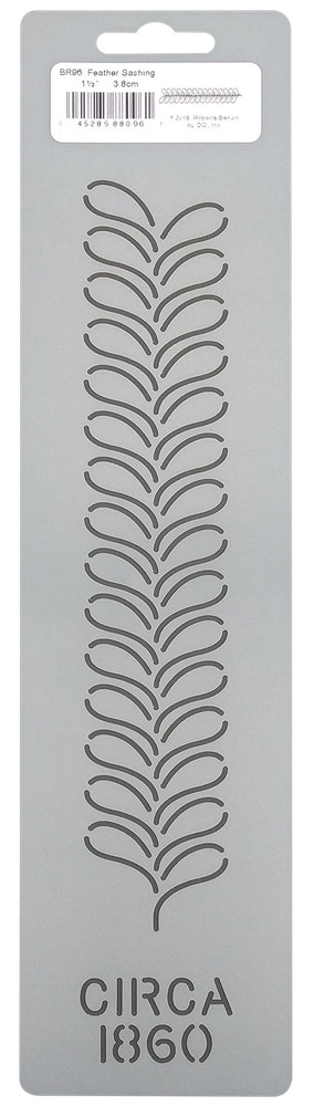 Quilting Stencil Feather Quilt Pattern Border Feathered Leaf Sashing Template