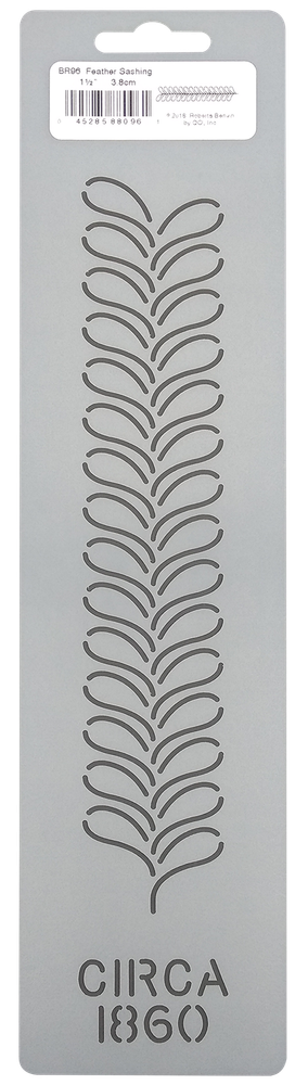 Quilting Stencil Feather Quilt Pattern Border Feathered Leaf Sashing Template