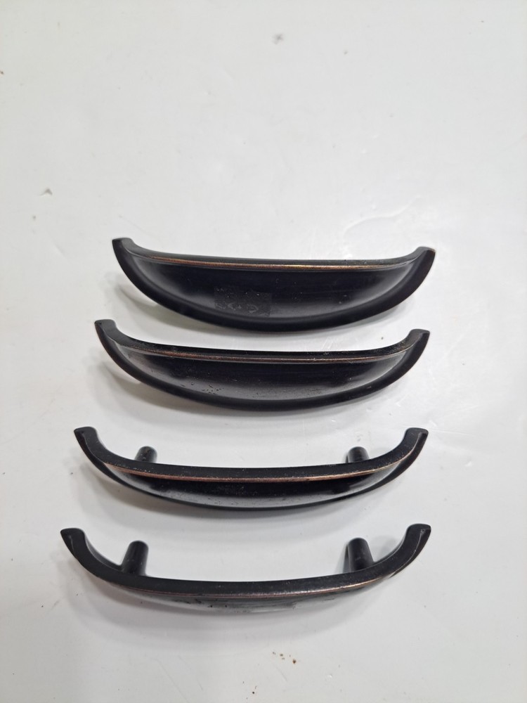 Set If 4 Brass Cup Style Drawer Pulls