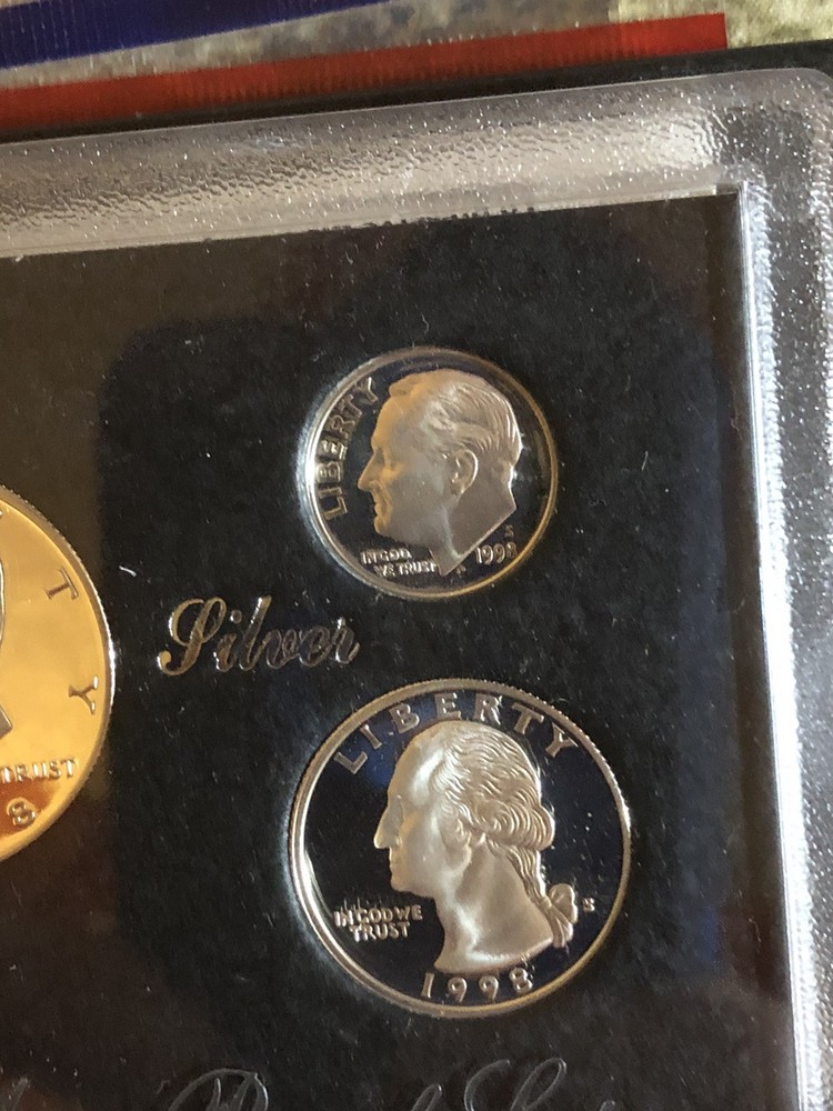 1998-s Silver Proof Set DCAM + 1998 Uncirculated P & D Set