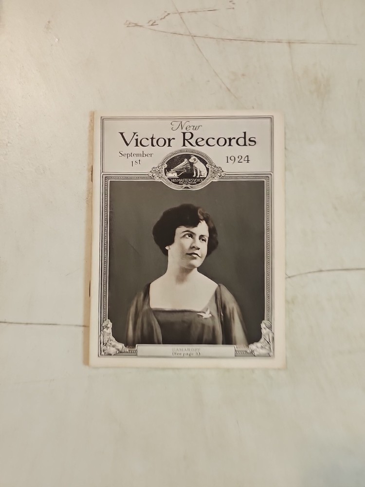 Original Victor Phonograph Record Catalog - September, 1924