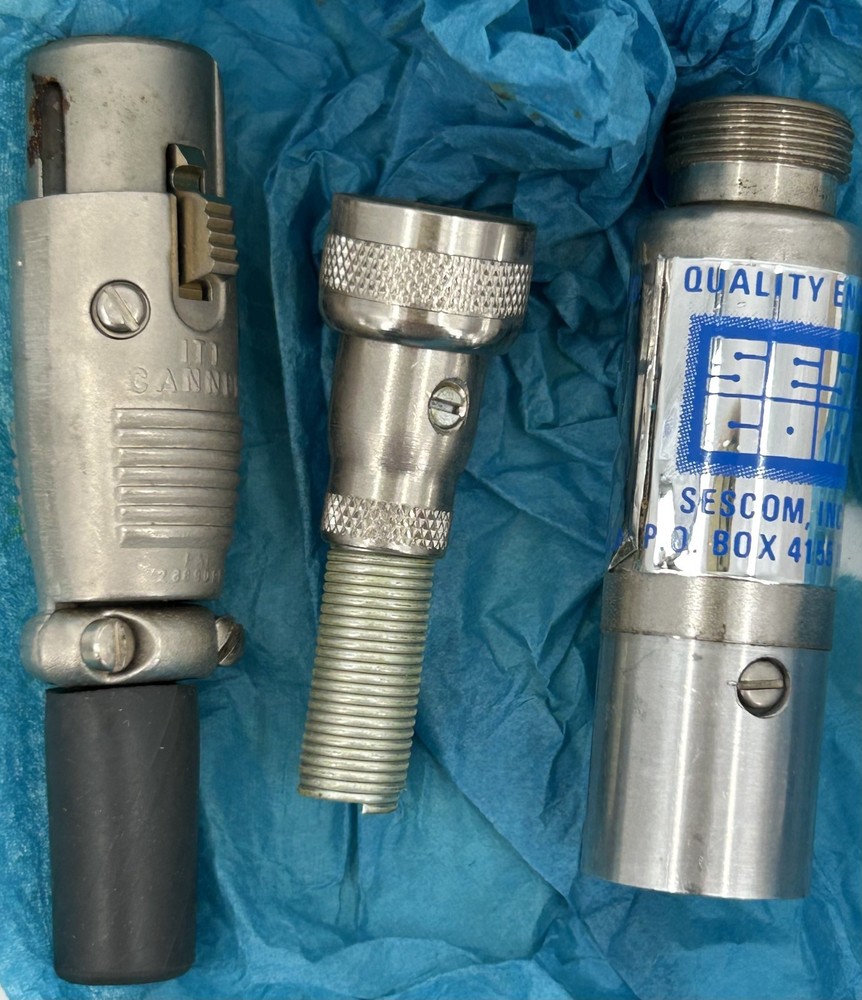 Vintage Sescom TR-118 XLR Microphone Cable Connector