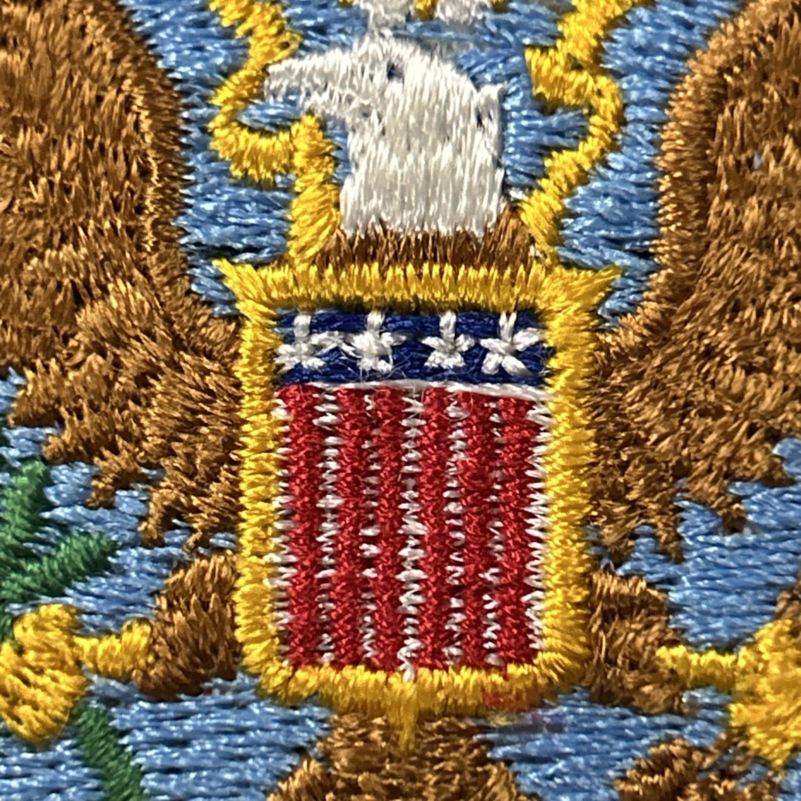 Veterans of Foreign Wars VFW Embroidered White 7” Round Patch