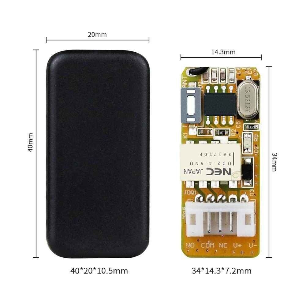 DC 5V 6V 9V 12V Wireless Control Switch 433mhz Remote Relay Latching Switch, ...