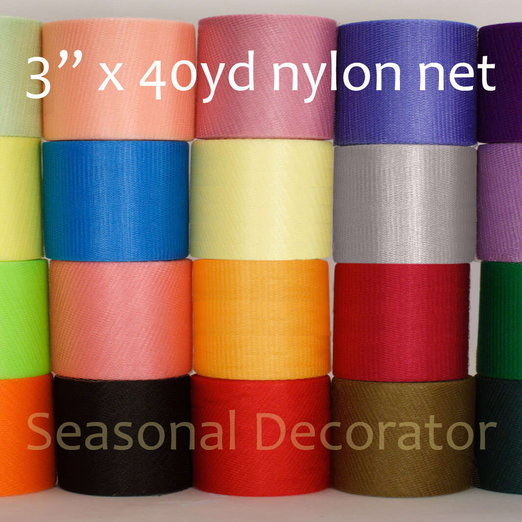 Nylon Net 3 Inch Mesh Scrubbie 40 Yards Spool (Buy Any 4 -52% Off) Choose Color