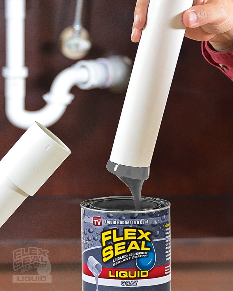 Flex Seal Liquid, 1 Gallon, Gray, Liquid Rubber Coating Sealant