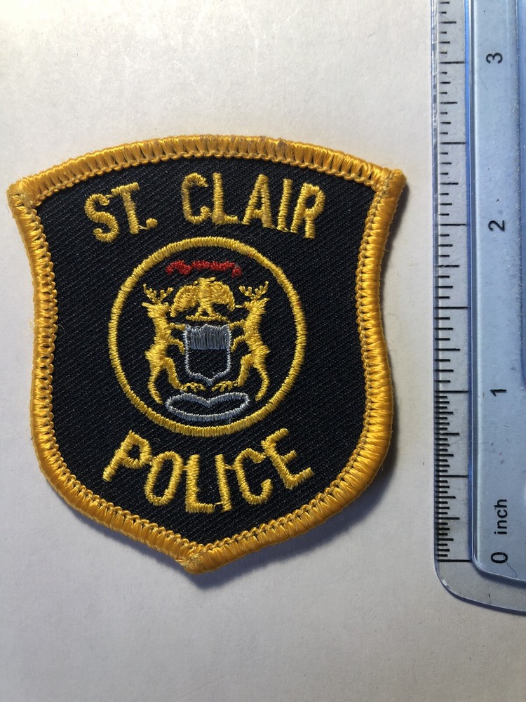 Saint Clair Michigan Police Hat Patch ~ Approx 2.5”