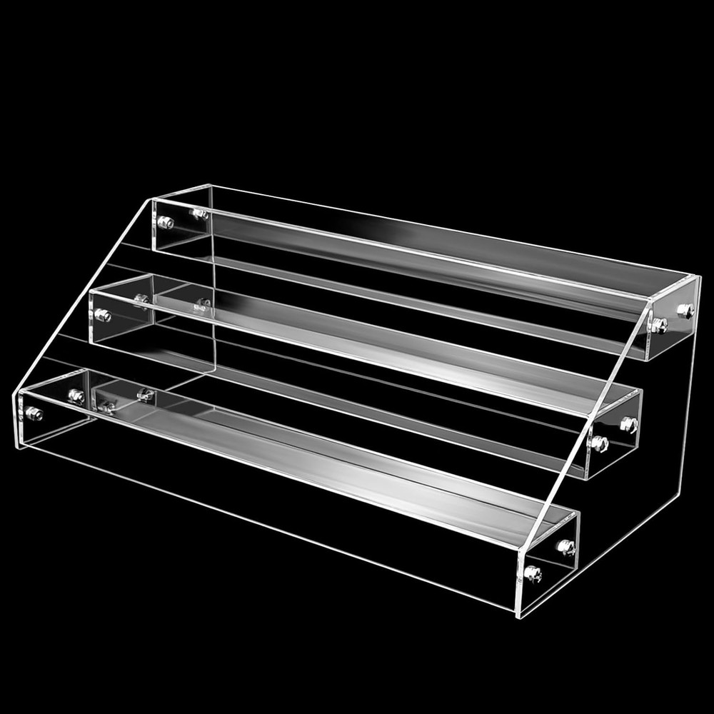 Acrylic Riser, 12inch 3 Tier Risers for Display Premium transparent