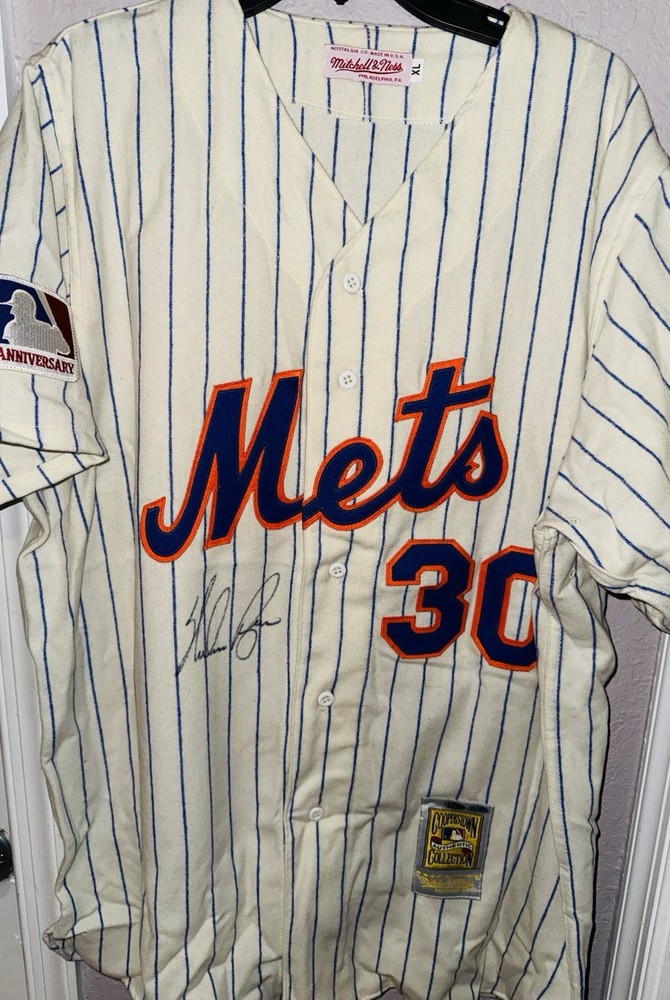 Nolan Ryan Signed Mets Mitchell & Ness Authentic Jersey JSA LOA Ryan Holo