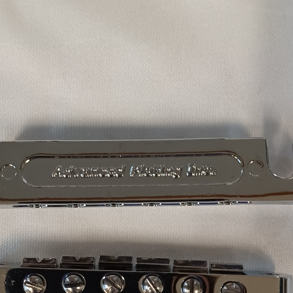 Gibson Chrome Tailpiece 6-String Cleaned w/Studs & Bridge w/ 2-Part Posts HW89