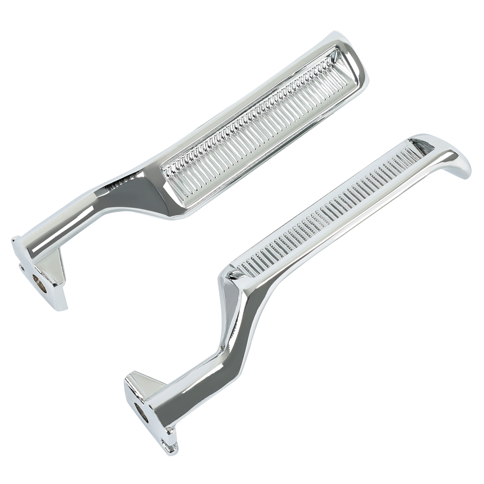 Chrome Metal Inside Interior Door Handle Pair For F-150 F-250 F-350 Bronco 87-96