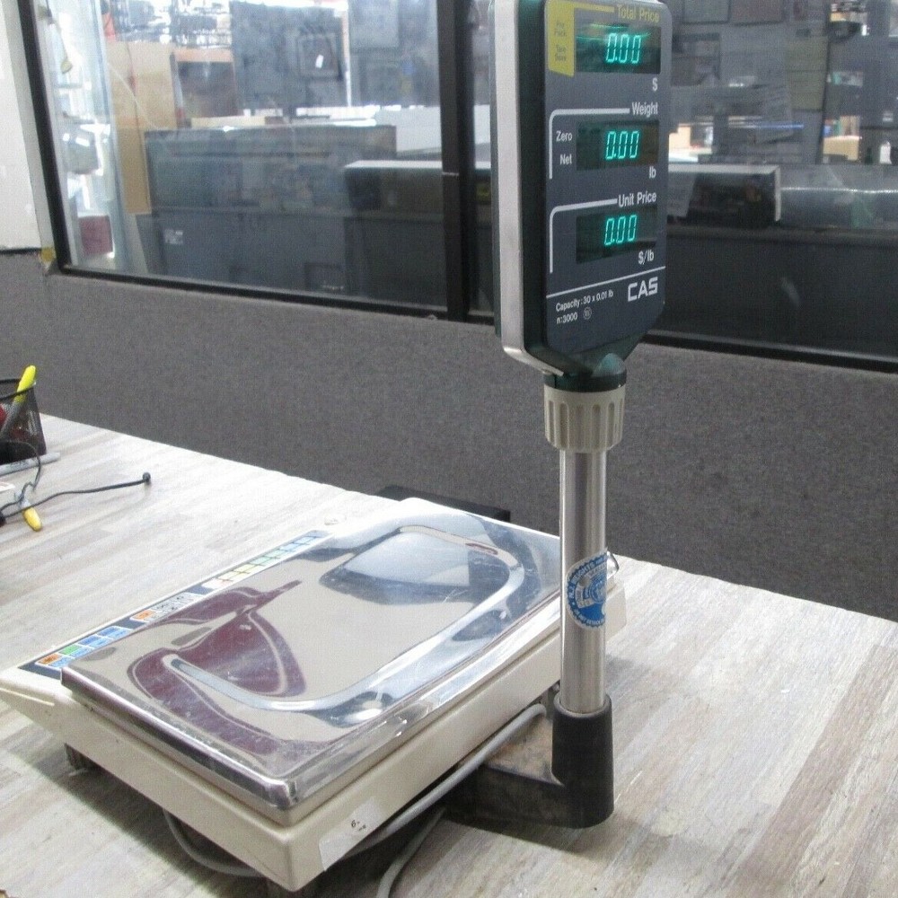 CAS N:3000 III  Scale with Pole 30x0.01lb