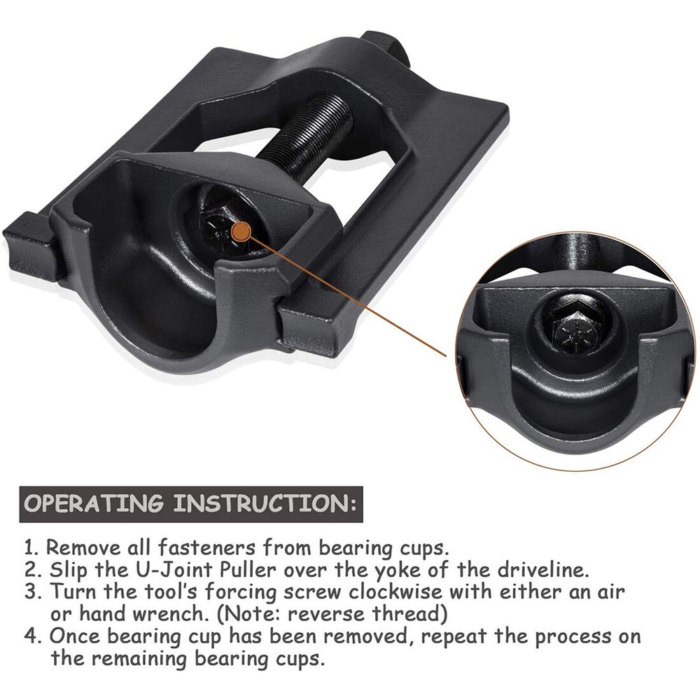 10102 Heavy-Duty U-Joint Puller Tool for Spicer Meritor (Rockwell) Class 7 and 8