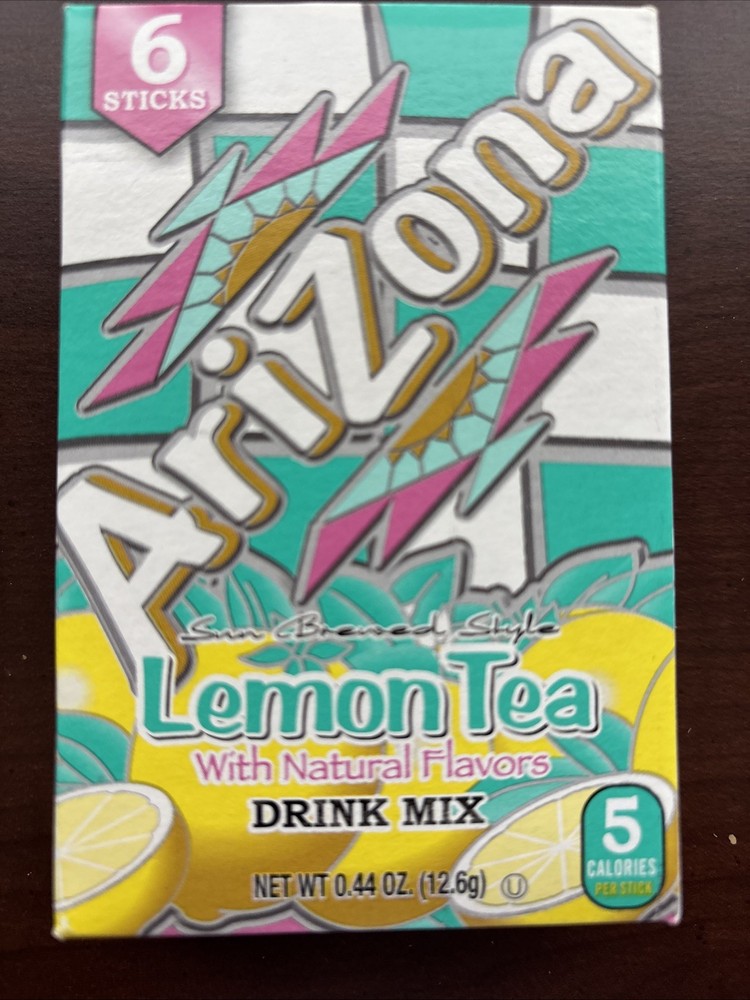 2 Arizona Lemon Tea Drink Mix Singles Go