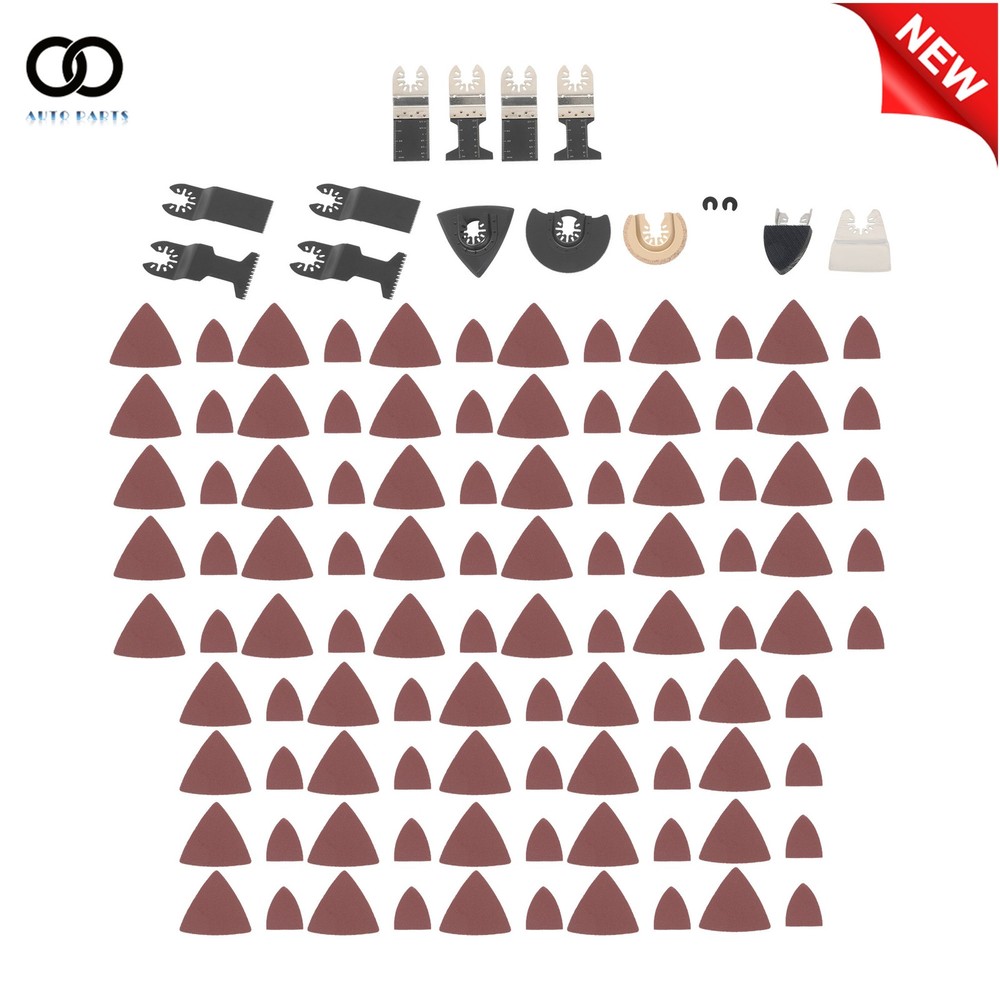115Pack Professional Oscillating Tool Cutting Plastics Saw Blades Multitool Kits