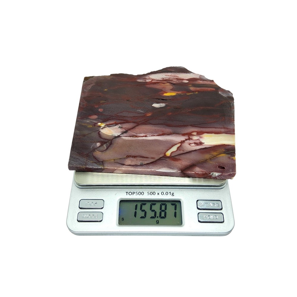 Mookaite Jasper, slab, cabbing rough, lapidary, #R-6942