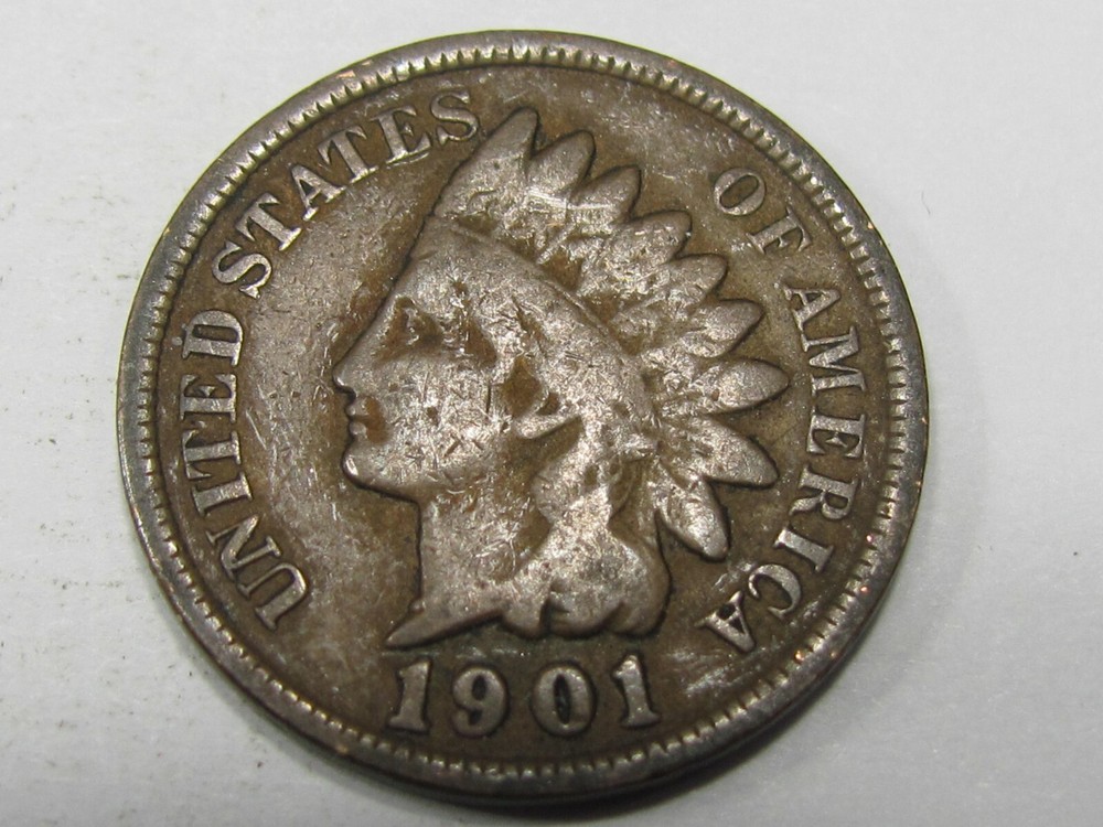 1901  Circulated Indian Head Cent #18046