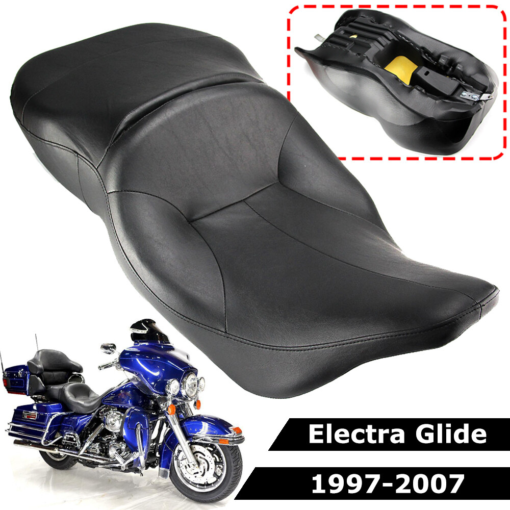 For 97-07 Harley Electra Glide Standard Classic Seat Driver Passenger Rider 2 Up