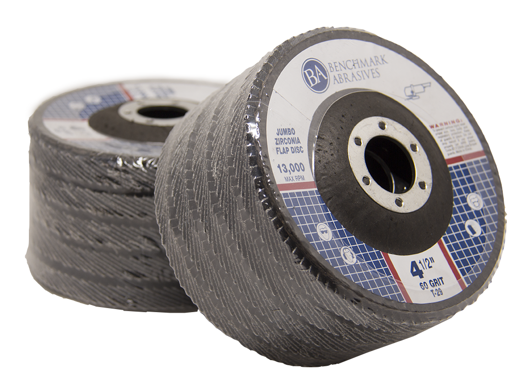 10 Pack 4.5” x 7/8" Jumbo 60 Grit Zirconia Flap Disc Grinding Wheels T29