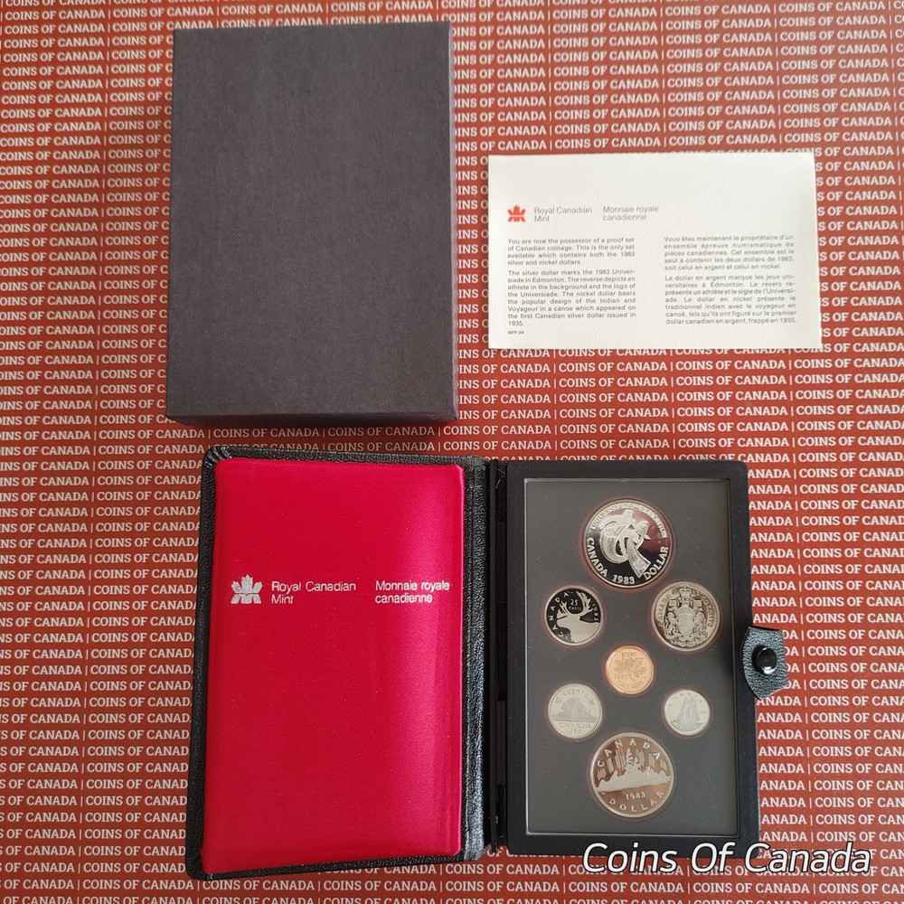 1983 Canada Proof Set - Special Edition World Games Silver Dollar #coinsofcanada