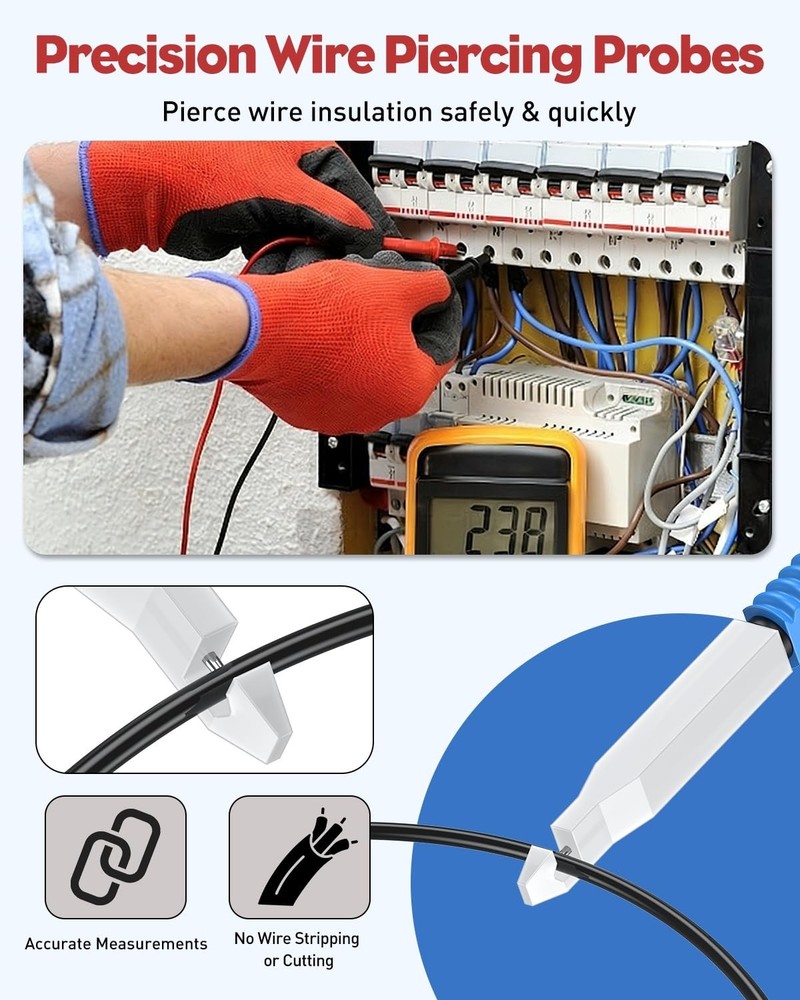Back Probe Kit Leads Set Automotive Electrical Diagnostic Circuit Testing