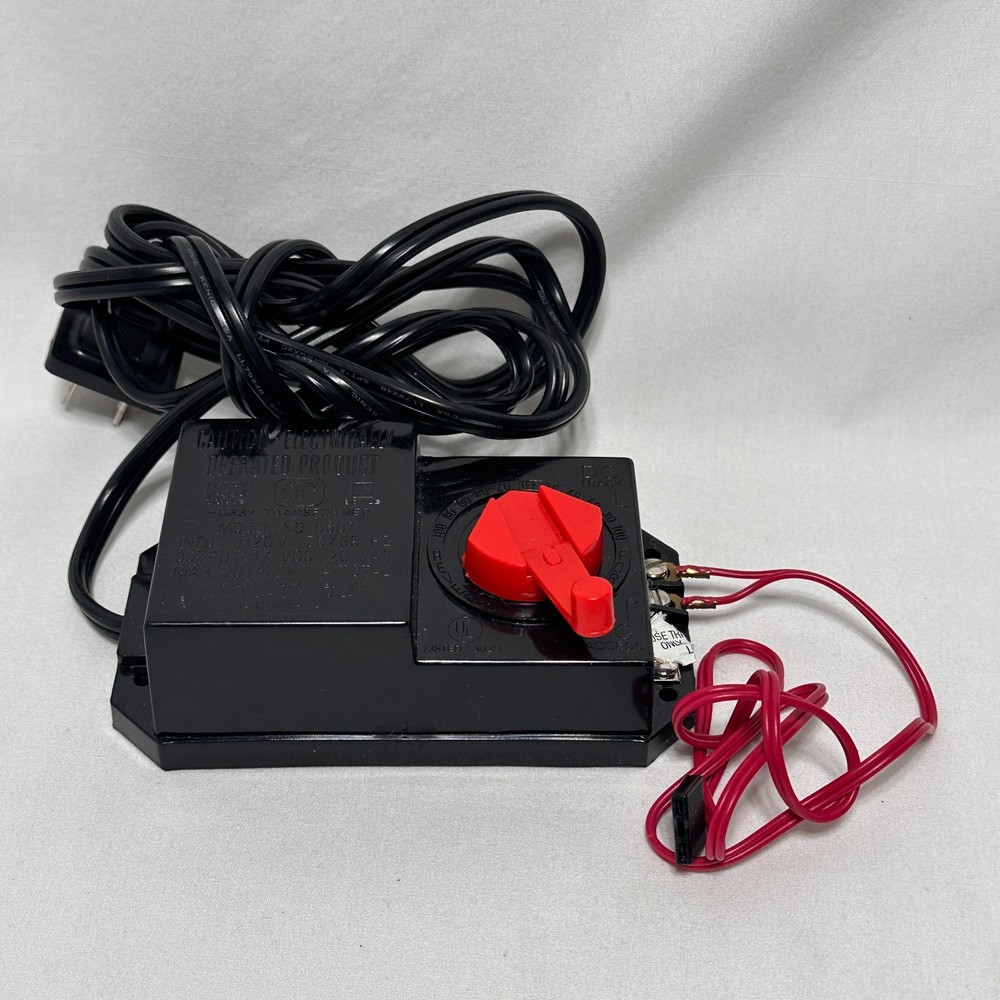 Bachmann Hobby Model Train Transformer  Model No. 6607 Black - UNTESTED