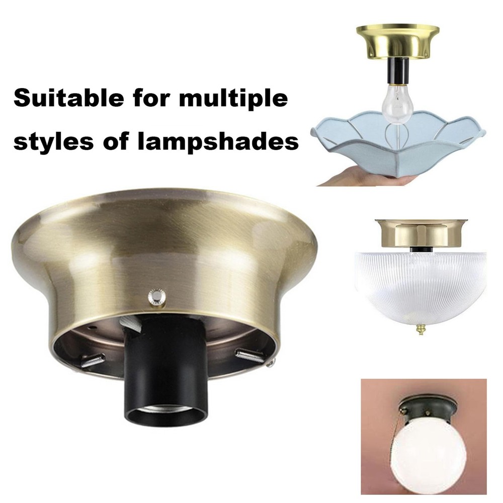 Wired Flush Mount Ceiling Fixture Kit with On/Off Pull Chain Switch,3-1/4"Fit...