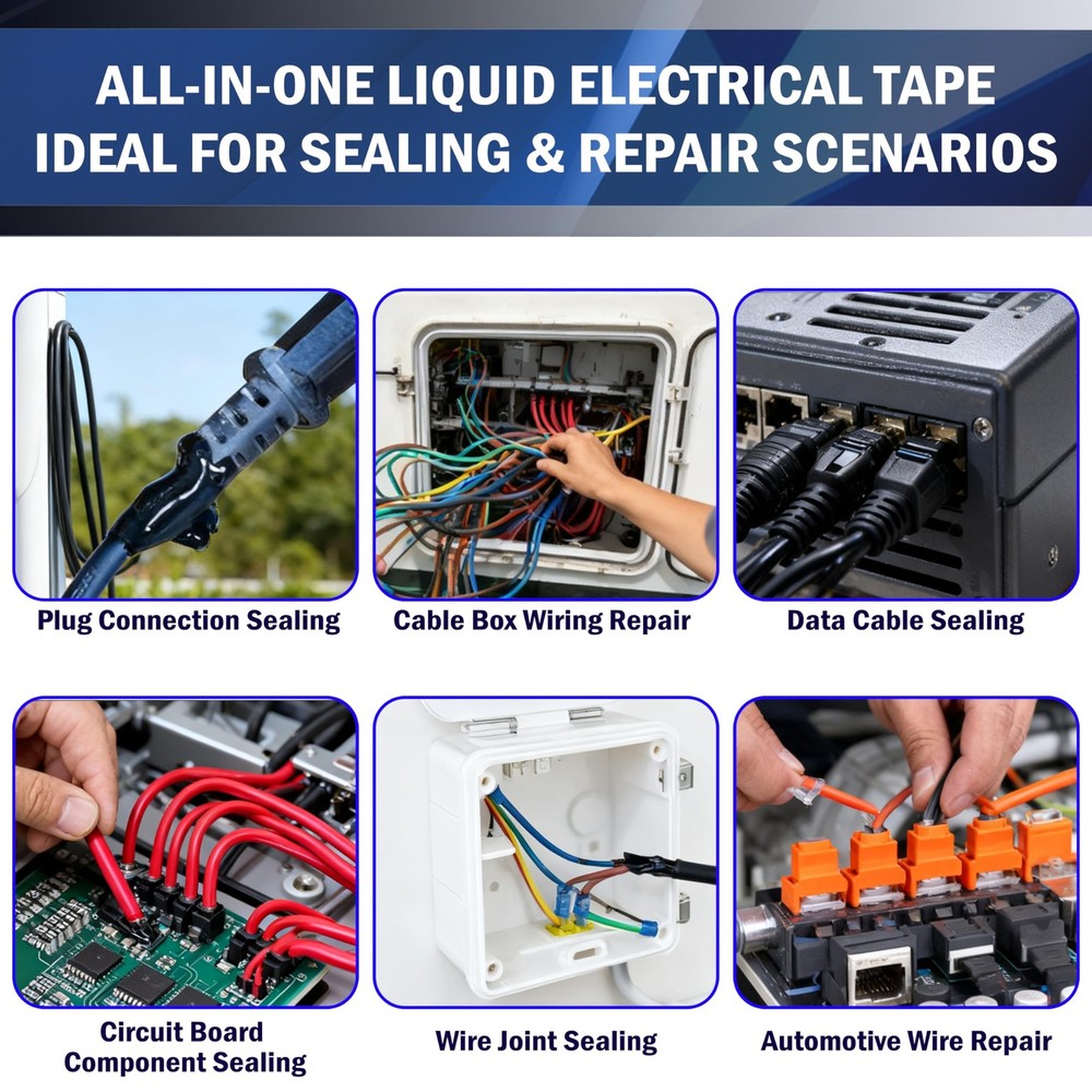 5.29OZ Liquid Electrical Tape QuickDrying Insulating Glue for Wires&Cables Wa...