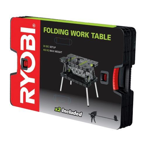 Ryobi Folding Table with Two Clamps