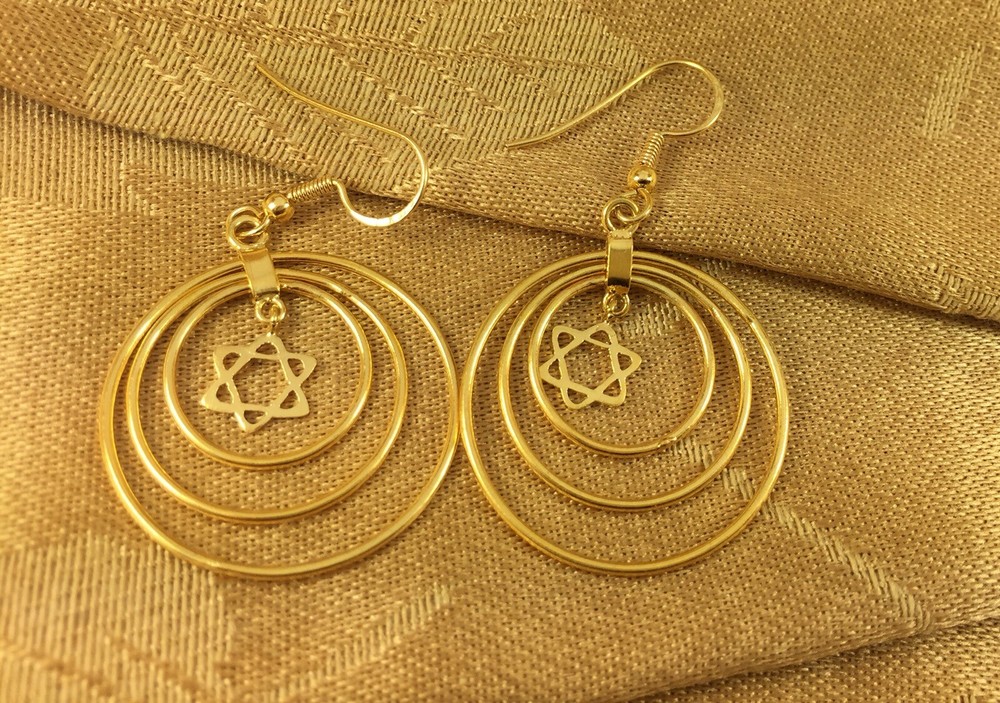 Gold Plated Earrings Handmade