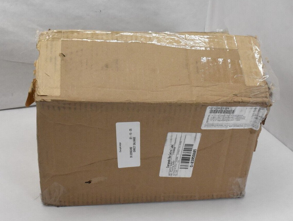 Clear 15 Gauge General Purpose Rigid Two Fold Sign Holder 14" x 8-1/2" 100 Pack