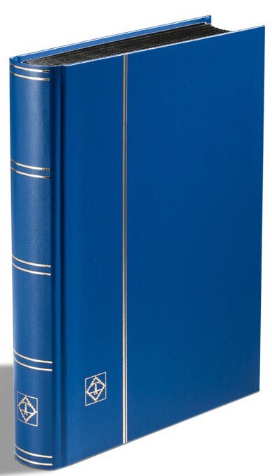 Stamp Collection Stockbook 9 x 12 32 Black Pages Lighthouse Basic New Blue Album