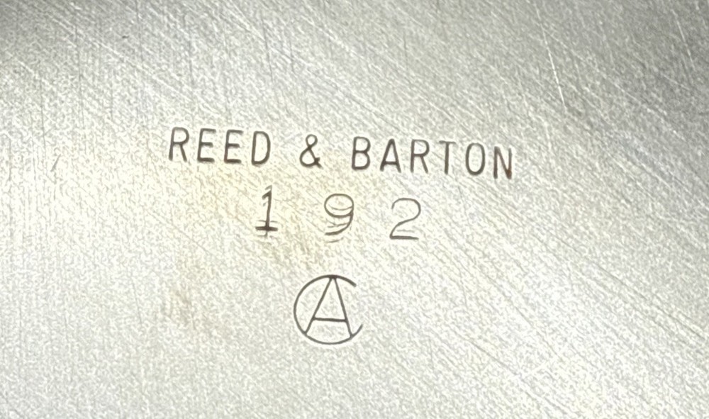 REED AND BARTON SILVERPLATE COIN DISH ASHTRAY WITH CHASE BANK LOGO