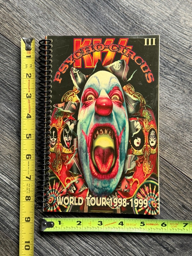 KISS Tour Itinerary Book Psycho Circus Concert Europe South America Vintage Kiss