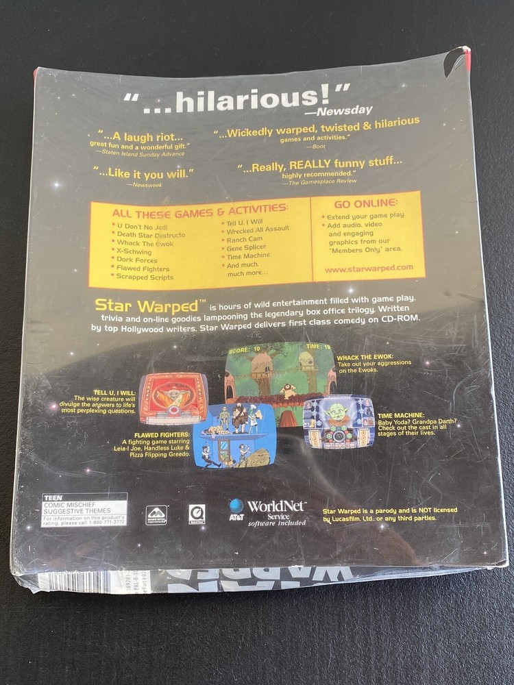 Star Warped Star Wars Parody Interactive CD-Rom Sealed PC Game