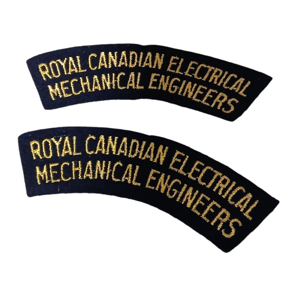 Royal Canadian Electrical Mechanical Engineers Shoulder Tabs - Pair