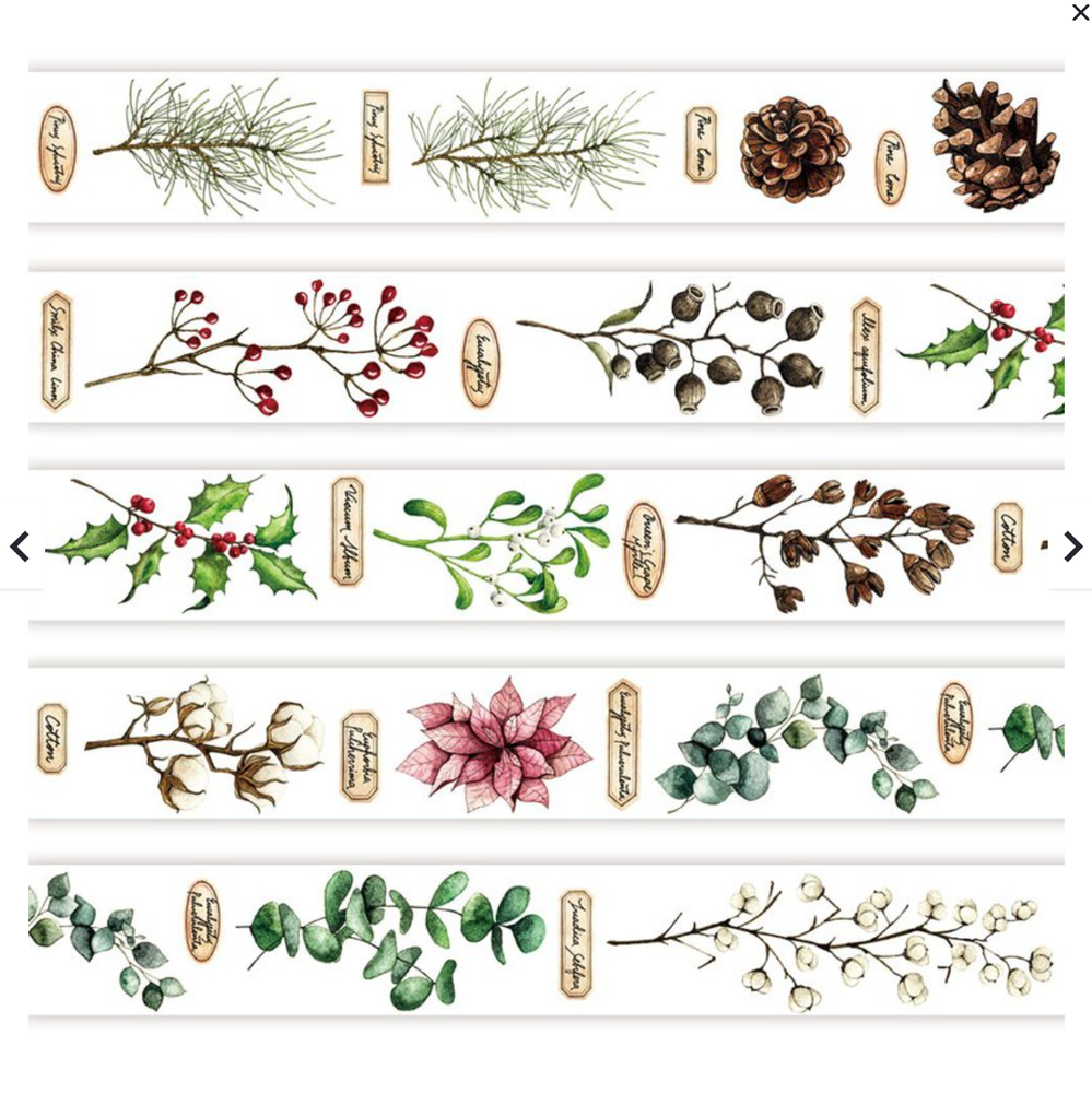 MiaoStelle Winter Forest Washi Tape SAMPLE LOOP