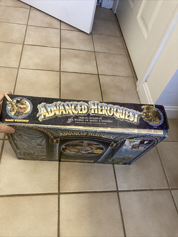 Advanced Heroquest Boardgame RPG Games Workshop 1990 (Mostly Complete) READ