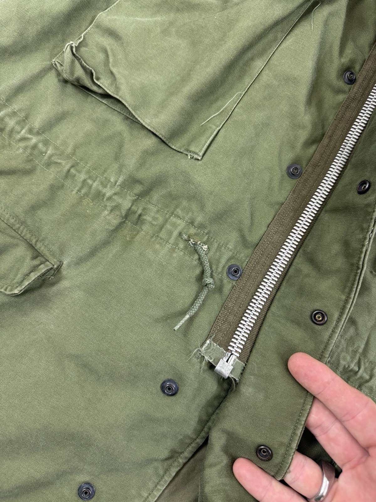 US Army M51 Field Jacket Large Regular 50s Vtg M-1951 OG107 1953