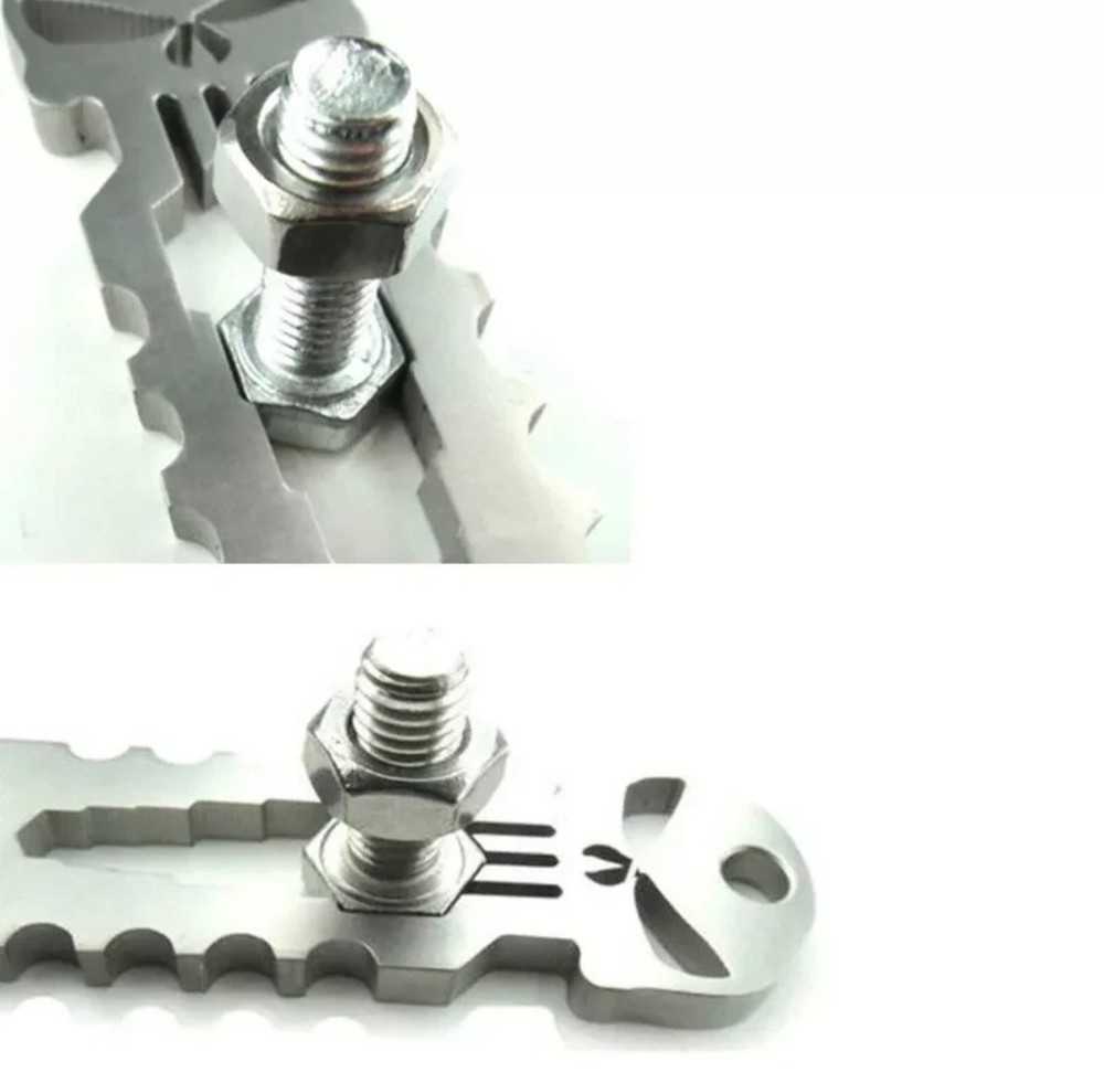 EDC-PUNISHER 6-In-1 COMPACT KEYCHAIN MULTI-TOOL