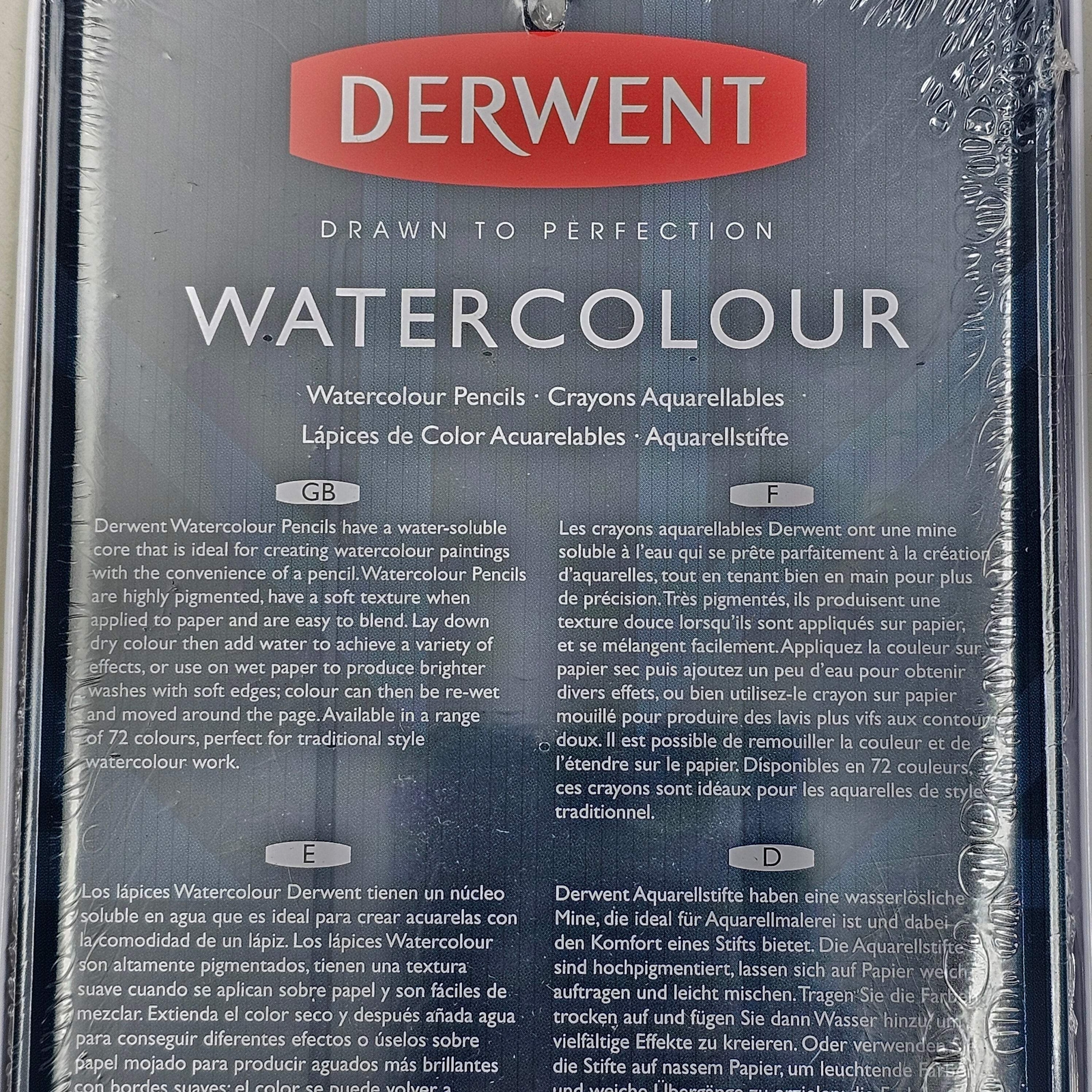 DERWENT Watercolour Pencils (12 Count) Metal Tin for Art
