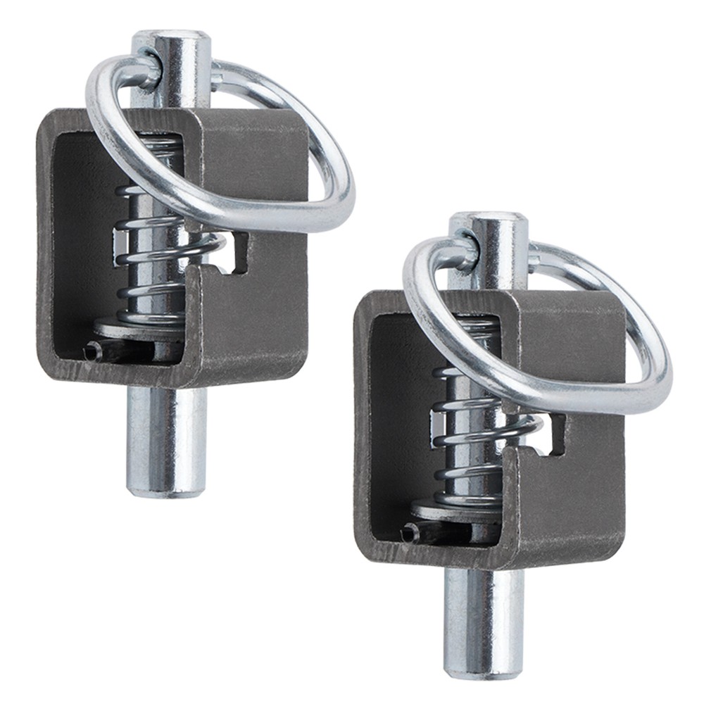 2 pack Spring Ramp Gate Door Weld-On Trailer Truck Spring Latch Lock Assembly