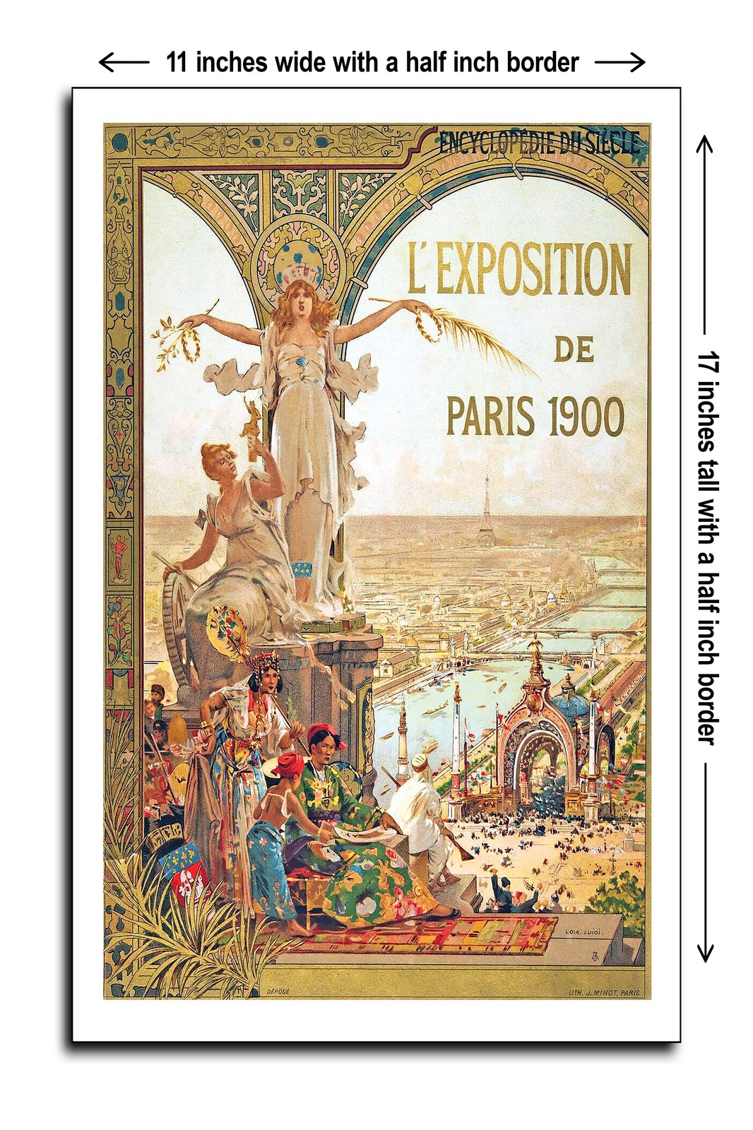 1900 Paris Exhibition - 11x17 Poster