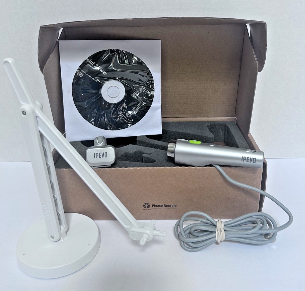 IPEVO P2V USB Doc Camera – Easy Setup, Great Quality 2MP, Autofocus & Macro