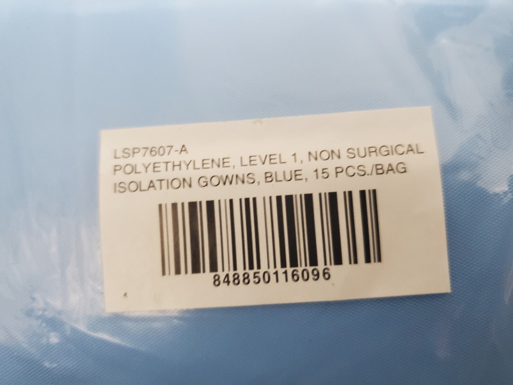 NON SURGICAL ISOLATION GOWN Level 1 - 1 CASE (150 pc)