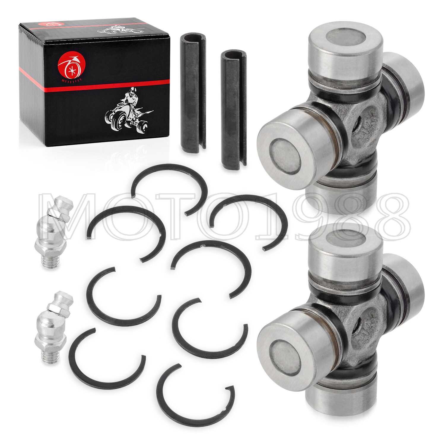 For Polaris RZR 800 2008 2009 2010 2011 - 2014 2x Front Rear driveshaft u-joint